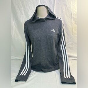 Adidas Climalite Classic Athletic Long Sleeve Hoodie | Size S